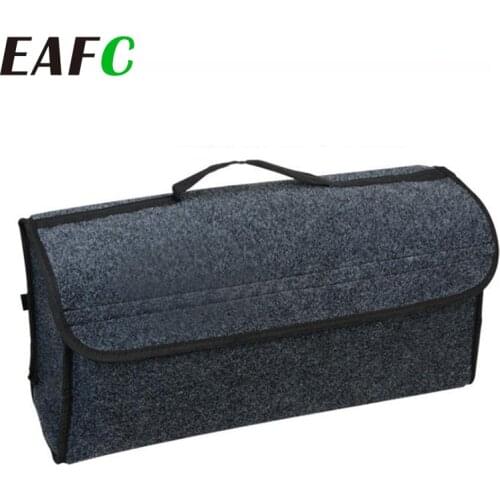 Car Trunk Organizer Storage Box Bag Foldable Soft Felt Auto Car Boot Organizer Travel Tools Stowing Tidying Container Box