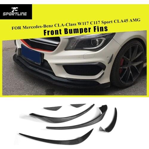 Carbon Fiber Front Bumper Air Vent Decoration Trim for Mercedes Benz CLA-Class C117 CLA250 CLA260 CLA45 Sedan 2013-2014