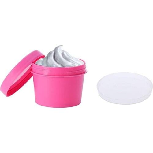 50pcs 100g Rose Red Plastic Cosmetic Makeup Face Cream Container Ice Cream Pot with Inner Lid