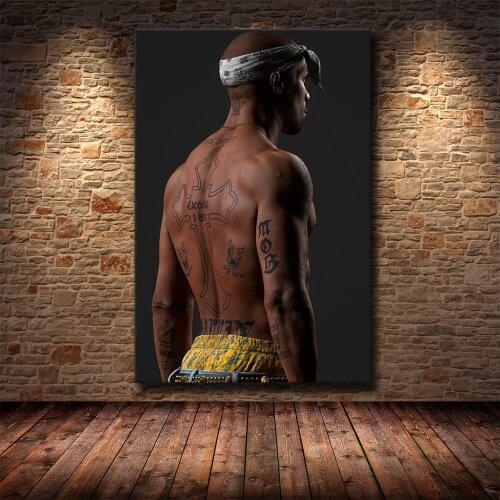 Gift Tupac Shakur 2PAC Outlaw Rap Music Rapper Star Poster Print Wall Art Picture Canvas Painting Living Home Room Decor