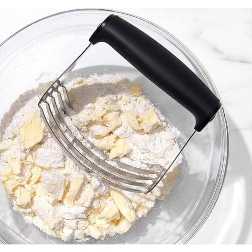 Manual Dough Blender Baking Tool Pastry Blades Flour Mixer Stainless Steel Anti Slip Chef Pastry Cutter Kitchen Accessories