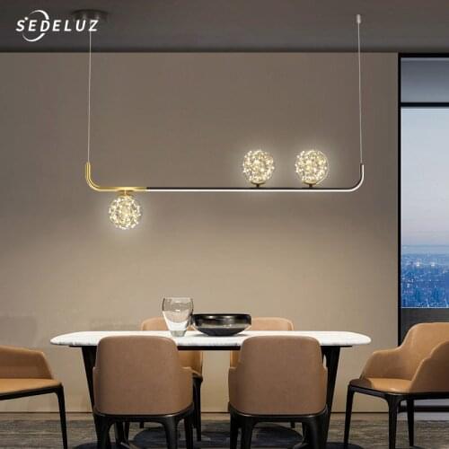 Modern LED Chandelier for Living Room Dining Room Kitchen Home Lighting Hanging Chandelier Lighting Pendant Indoor Lamps SEDELUZ