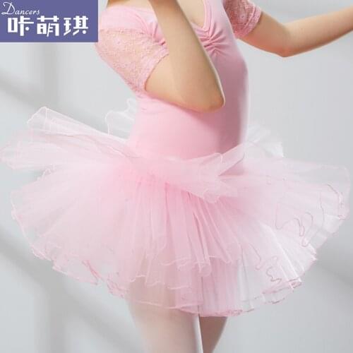 Girls Dance Chiffon Elastic Skirt 2018 New Girls Ballet Dancing Competition Tutu Skirt Students Ballet Dancing Suit B-3375