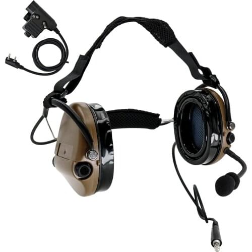 TCI Liberator II Hearing Protection Shooting Headset TCI SORDIN Noise Reduction Airsoft Hunting Tactical Headset