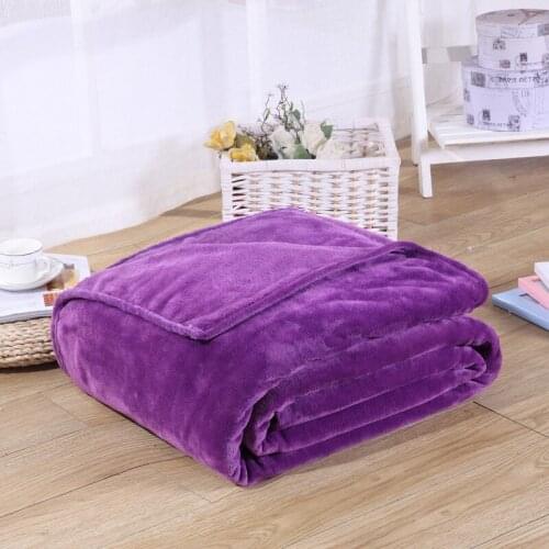 Soft Warm Coral Fleece Blanket Winter Sheet Bedspread Sofa Plaid Throw 220Gsm 6 Size Light Thin Mechanical Wash Flannel Blankets