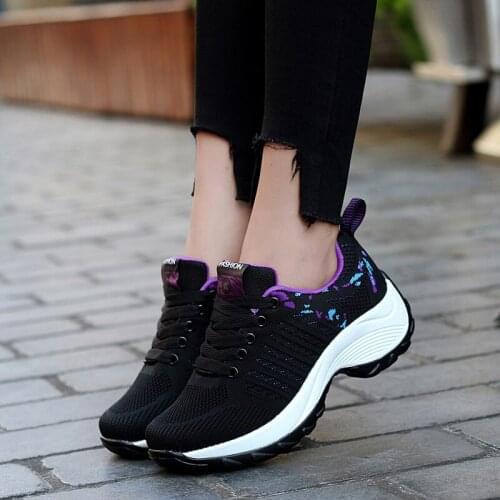 VTOTA Women Sneakers 2019 New Breathable Wedges Platform Vulcanize Shoes Woman Casual Shoes Tenis Feminino Trainers Footwear