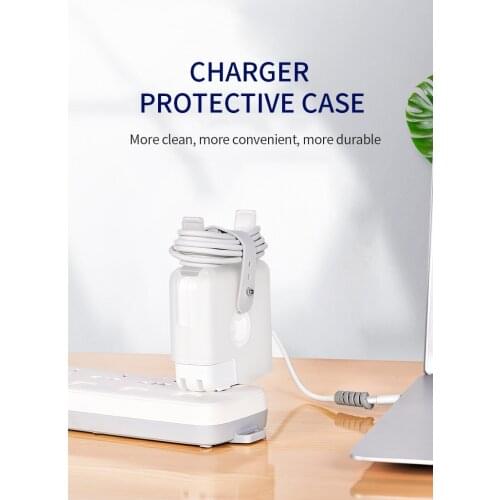Charger Protective Case Cover for MacBook Air Pro Retina 13 15 16 inch Protector Case Adapter Power Cord Winder 61W 96W 30W 45W