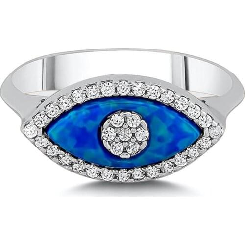 Eye Model Women Silver Ring, Homemade Women Jewelry, Friends Wife Valentine Anniversary Gifts, 925 Sterling Silver Accessories