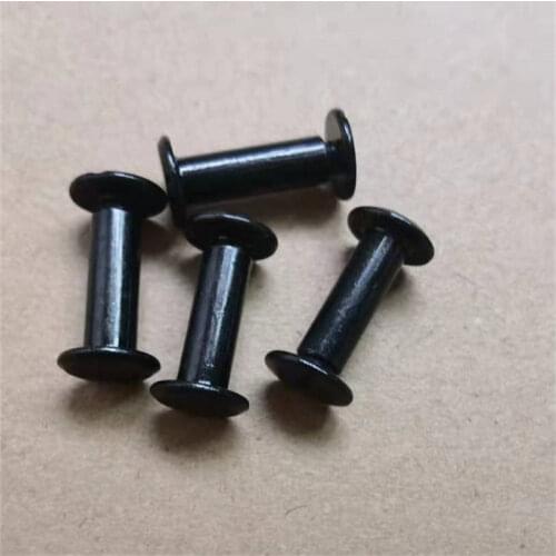 100sets/lot Sex bolt chicago screw book binding post screws black 5*6/8/10/12/15/20/25/30 mm