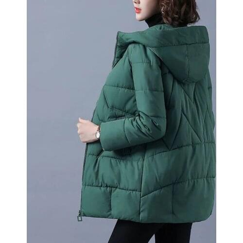 2021 New Women Winter Jacket Long Warm Parkas Female Thicken Coat Cotton Padded Parka Jacket Hooded Outwear Plus Size 4XL