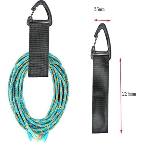 3pcs Heavy storage Velcro strap Cord Holder Organizer Loop Storage Cable Strap Camping Bag Hanger Hook Clamp Tools Carabiner