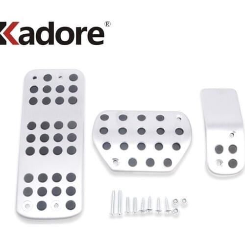 For Peugeot 307 408 308 3008 2008 2009 2010 2011 2012 Aluminum Alloy Car Foot Pedals Non-Slip Fuel Brake Rest AT Pedals Trims 3p
