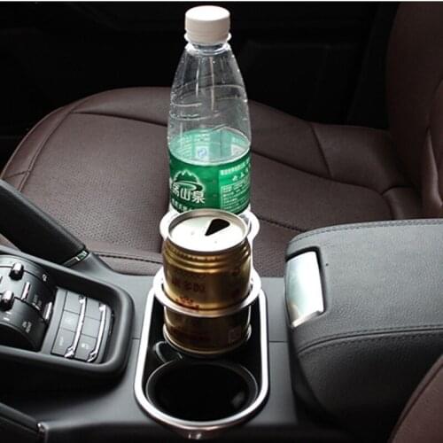 Double Hole Car Cup Holder / Drinks Holders Automotive Mount Holder Stand Universal Bottle Drinking Holder Black