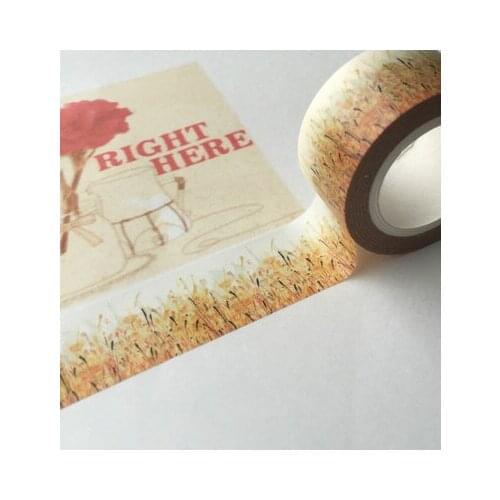 Free Shipping Beautiful 20mm*10m high quality washi paper tape/Bristlegrass masking japan washi tape