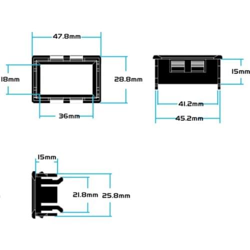DC 0-100V 10A Dual LED Digital Voltmeter Ammeter Voltage AMP Power Car Monitor