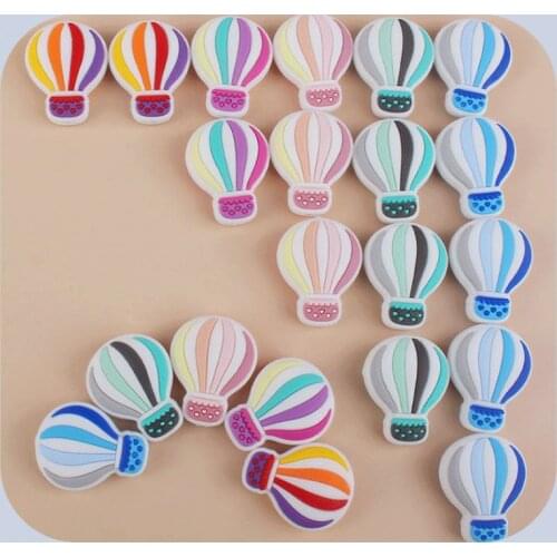Baby Teether Silicone Hot Air Balloon Shape Food Grade Silicone Teether