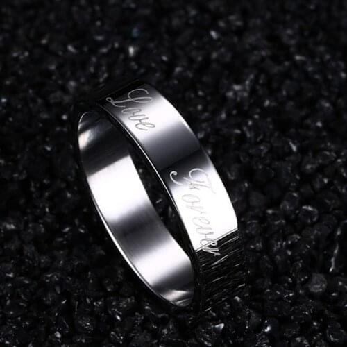 DR09 lover ring write love forever for women and man have USA size 6 7 8 9 for women birthday gift