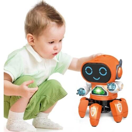 Elecronic Robot Toy Smart Space Walking Dancing Robot Singing Music Robot White/Pink/ Orange/ Blue Dancing Walking Robot