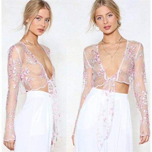GuliriFei Women's Shirts With Embroidery