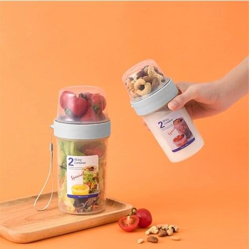 Kitchen Storage Organizer Cereal Container Rice Cereal Grain Bean Container Measuring Cup Sealed Box Silicone Ring Seal Tank