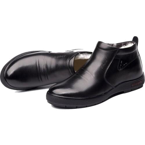 Fashion Footwear Rubber Ankle Boots Outdoor Casual Shoes for Men Warm Mens Shoes Winter Snow Boots Mens Work Shoes