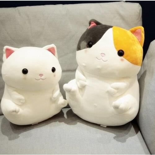 1 piece 33/40 cm Soft Cat Plush Toy Pillow Stuffed Animal Cat Toy Sofa Cushion Bed Toys Children Gift Or Bedroom Decoration