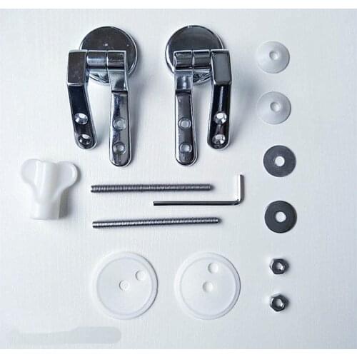 Stainless Steel Resin Solid Wood Toilet Seat Fix Bracket Metal Fittings Hinge