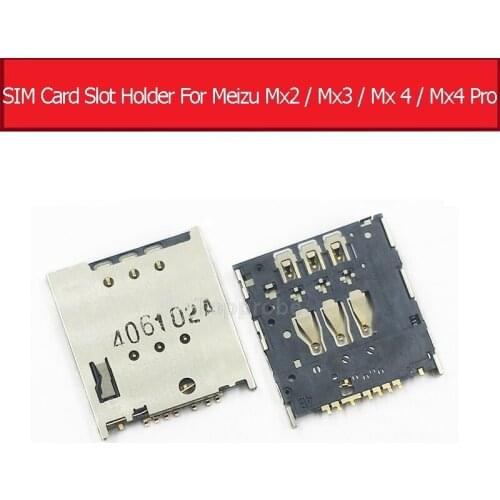 Geniune SIM card slot holder connector for Meizu Mx2 Mx3 SIM card slot socket adapter For Meizu MX4 MX4 PRO SIM reader slot tray