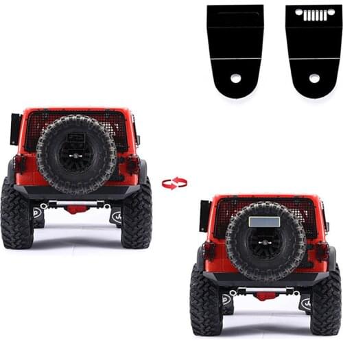 Spare Tire License Plate Rack Bottom Bracket Stand Holder for 1/10 Traxxas TRX4 Defender Axial SCX10 III RC Car Accessories