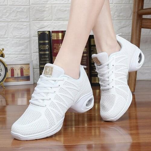 POLALI Hot Sports Feature Soft Outsole Breath Dance Shoes Sneakers For Woman Practice Shoes Modern Dance Jazz Shoes Sneakers