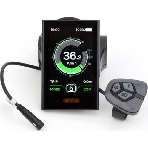 Bafang DPC18 Full Color LCD E-bike Display Mid Crank Motor 36V 48V 52V 250W 750W 1000W Electric Bicycle 8FUN Indiactor USB Port