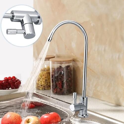 Kitchen Faucets Stainless Steel Kitchen Mixer Single Handle Single Hole Kitchen Faucet Mixer Sink Tap Kitchen Faucet