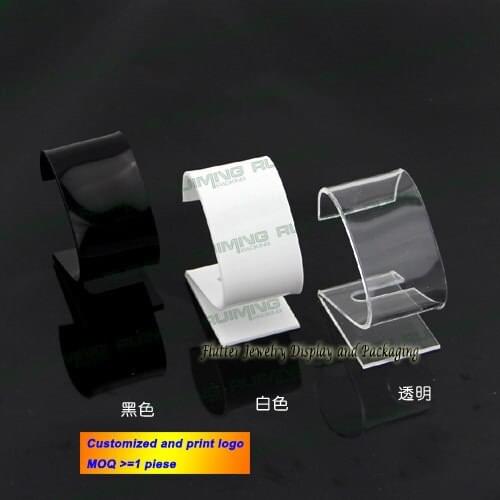 Hot sale 3.5cm Wide Acrylic Watch Holder Watch Showing Rack Jewelry Display Stand Shelf Props Organizer 3 Color
