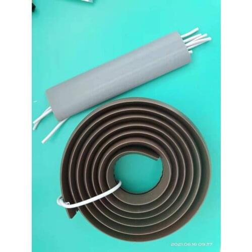 1M Soft Cable Grip Strip Cover Carpet Floor Cable Protector Cable Management Strip Wrap Wall Magic Tape Carpet Nylon Wire Cover