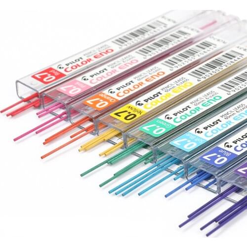 PILOT Color ENO 0.7 Mechanical Pencil Lead REFILLS PLCR-7 8 colors 3 Mixed Colour Leads