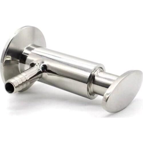 10mm Hose Barb OD SS304/316 Stainless Steel Sanitary Sampling Valve 50.5mm 25.4mm Ferrule OD Fit 1/2" 1.5" Tri Clamp