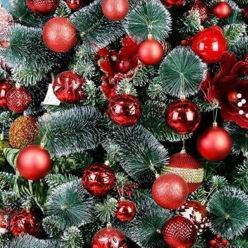 Christmas Tree Ball Bauble Hanging Ornament Decorations Home Party Holiday Glitter Xmas Tree Pendant Balls 12Pcs