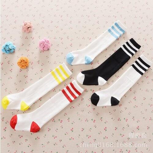 2017 salior style Children Socks Cotton Baby Kid stripe Socks Knee High Long Socks For Toddler Girl Clothing Accessories