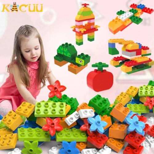 272PCS DIY Big Size Building Blocks Compatible Brand Blocks Assembly Blocks Sets DIY Construction Bricks Toys For Children Gifts
