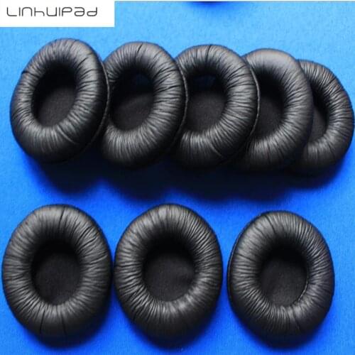 Linhuipad 4pcs 60mm Soft Foam Replacement Ear Pads Soft Sponge Durable Cushions suit for Rapoo H6060 H8000 ATH ES66 Headphones
