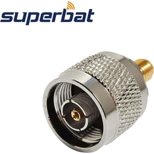 Superbat 5pcs SMA-N Adapter RP-SMA Jack to RP-N Plug Straight Coaxial Connector