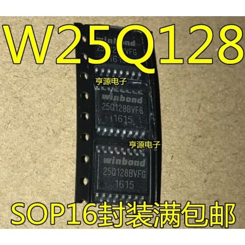 5pcs W25Q128 W25Q128BVFIG W25Q128BVFG 16MFLASH SOP16