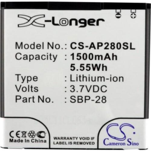 Cameron Sino 1500mAh battery for ASUS A66 PadFone T20 0B110-00150000 SBP-28 Mobile, SmartPhone Battery