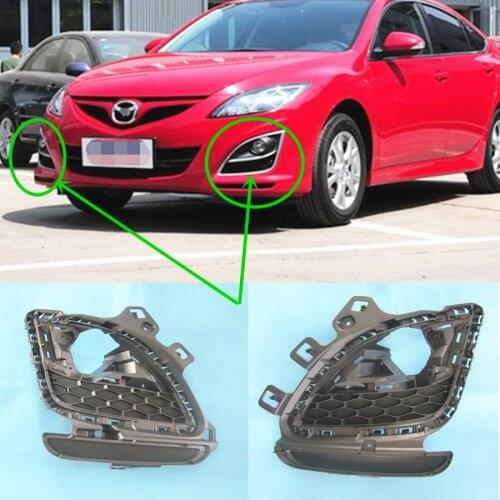 Car accessories body parts front bumper grille fog lamp cover vents for Mazda 6 2013 2014 2015 GH sport coupe