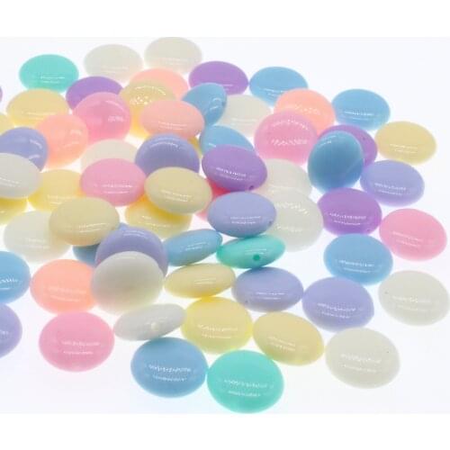 CHONGAI 100Pcs Candy Color Acrylic Oblate Spacer Beads For Jewelry Making DIY Jewelry Accessories For Handicrafts 12mm