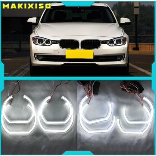For BMW 3 Series E90 E92 E93 M3 Coupe and cabriolet 2007-2013 Car styling High Quality DTM Style White Crystal LED angel eyes