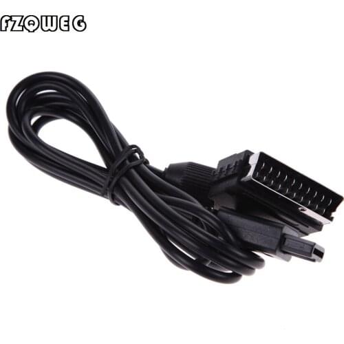 FZQWEG 10 pcs A/V TV Video Scart RGB Cable Lead Replacement Fit For Nintendo SNES Gamecube N64 PAL Console