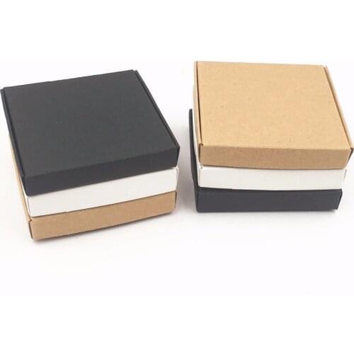 White/Black/Kraft box for packaging 20pcs/lot handmade paper boxes /Packing Box/mini gift box