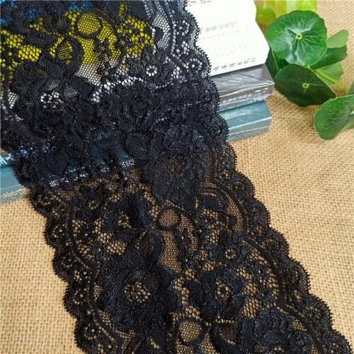 F-2 E1727 Width 15cm High Quality Skin Elastic Colorful Lace Ribbon Trims Lace Trim For DIY Crafts Material Gift Packing Lace