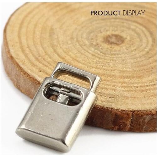 Metal Silver Stopper Toggle Buckle Rope Clamp Cord Locks Drawstring Stops End Button 18mm x 12mm Sewing Accessories 100pc/NK177